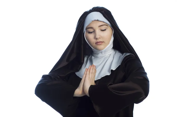 Young attractive nun. — Stock Photo, Image