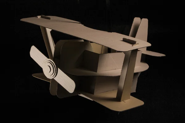 cardboard biplane