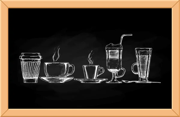 Set of coffee set — Stock Vector