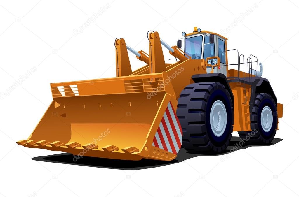 illustration of bulldozer