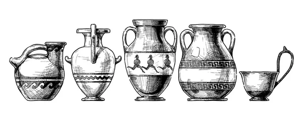 Poterie de la Grèce antique . — Image vectorielle