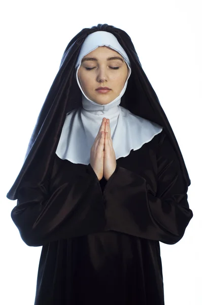 Young attractive nun. — Stock Photo, Image