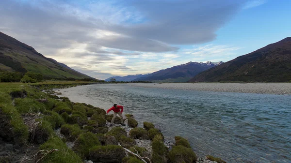 Sabah eğlenceli Yeni Zelanda manzara — Stok fotoğraf