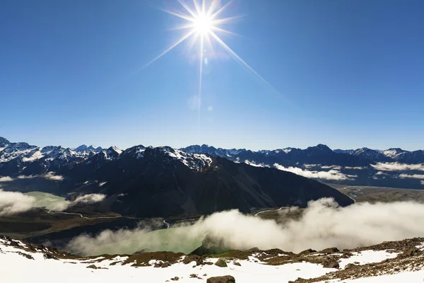 Aoraki Mount Cook sur le sud de la Nouvelle-Zélande Jsland — Photo