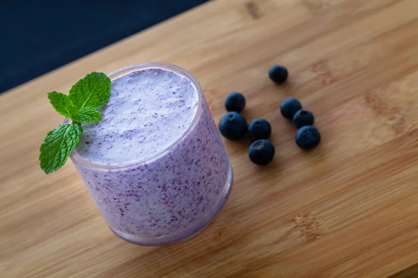 Batido de arándanos y chía — Foto de Stock