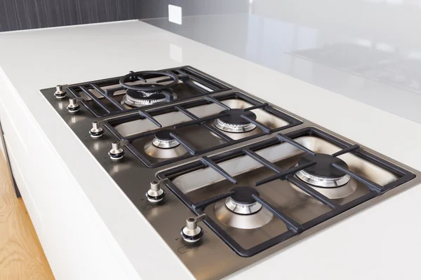 Modern gas cooktop — Stock Photo, Image