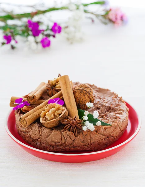 Veganer Rohkäsekuchen — Stockfoto