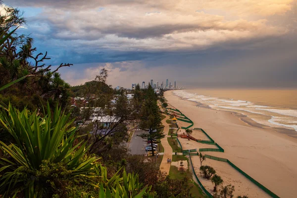 Costa do ouro tempestuoso — Fotografia de Stock