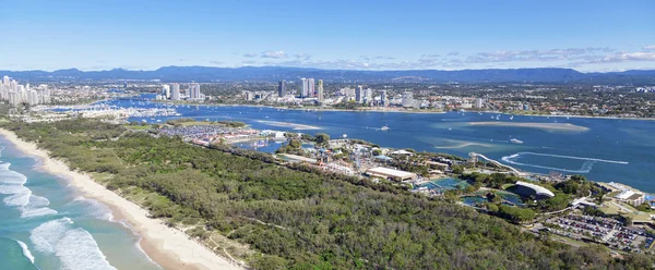 Aerial view of Southport and Broadwater — Stock Photo, Image