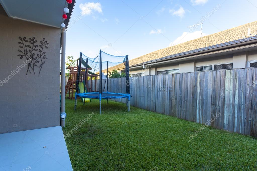 Trampoline for top small yard