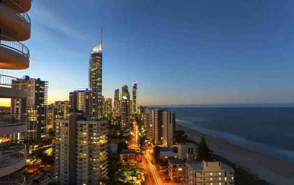 Surfers Paradise twilight — Stock Photo, Image