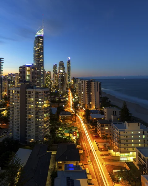 Surfers Paradise zmierzch — Zdjęcie stockowe