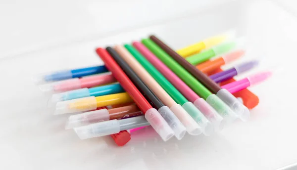 Writing Drawing Utensils Colored Pencils — Stock Photo, Image