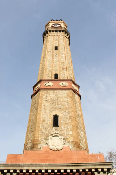 Torre del Rellotge Tower en Gracia - Barcelona - Cataluña - España — Foto de Stock