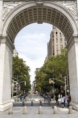 Arch adlı Washington Square Park Manhattan, New York City - ABD