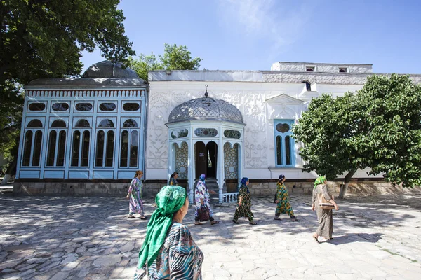 Innenhof Und Fassade Von Mohihosa Emirs Palast Buchara Usbekistan Zentralasien — Stockfoto