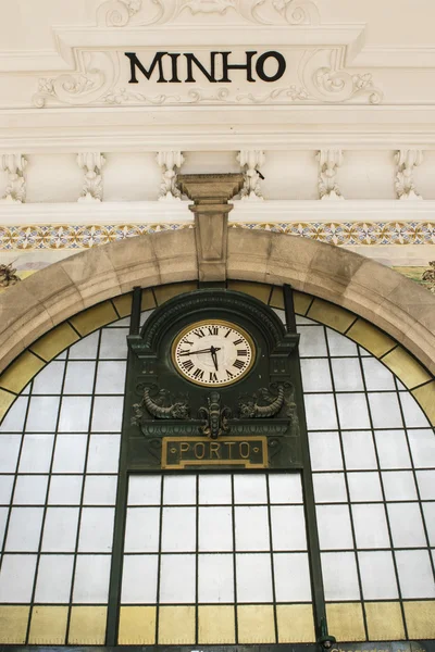 Intérieur Gare Porto Sao Bento Minho Porto Portugal Europe — Photo