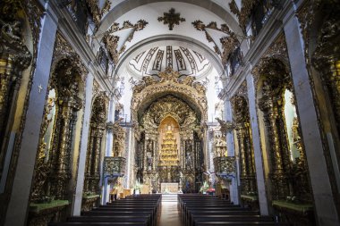 Igreja iç yapmak Carmo Roma Katolik Kilisesi Porto, Kuzey Portekiz, Avrupa'nın