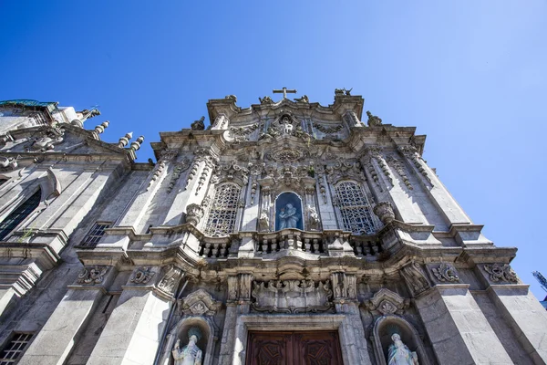 Фасад Церкви Igreja Carmo Римско Католической Центре Порту Португалия Европа — стоковое фото