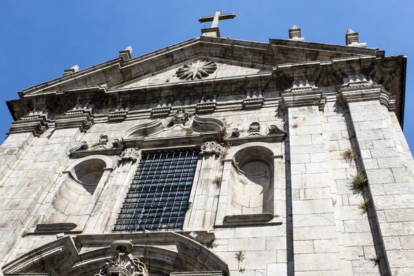 Facciata Antica Chiesa Cattolica Nel Centro Oporto Portogallo Europa — Foto Stock