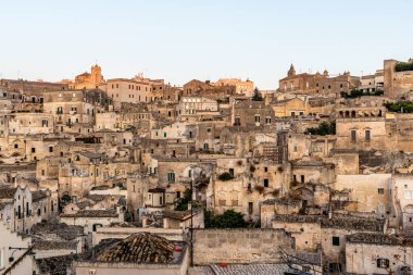 Sasso Caveoso (eski kasaba) Matera, Basilicata, İtalya - Euope