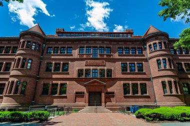 Sever Hall Cephesi, Harvard Üniversitesi, Boston, Massachusetts, ABD 
