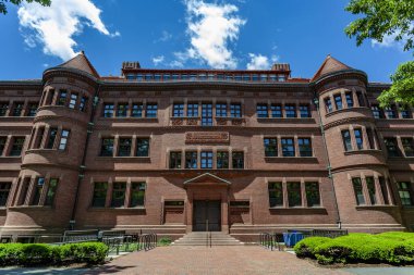 Sever Hall Cephesi, Harvard Üniversitesi, Boston, Massachusetts, ABD 