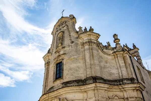 Fasada Kościoła Purgatorio Matera Basilicata Włochy Euope — Zdjęcie stockowe