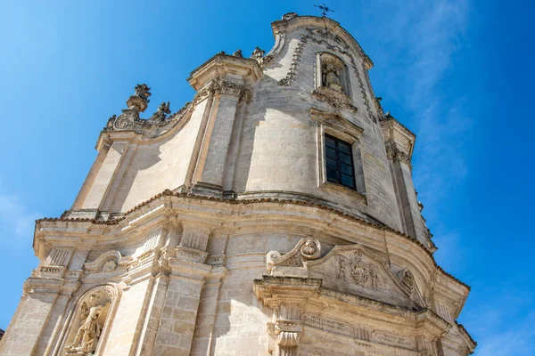 意大利Basilicata Matera的Purgatorio教堂立面 Euope — 图库照片