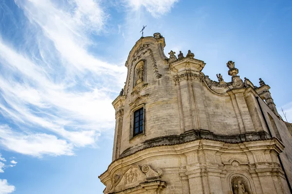 Gevel Van Kerk Van Purgatorio Matera Basilicata Italië Euope — Stockfoto