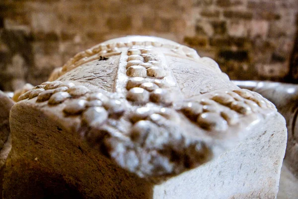 Estátua Mármore Cardeal Dentro Catedral Évora Alentejo Portugal Europa — Fotografia de Stock