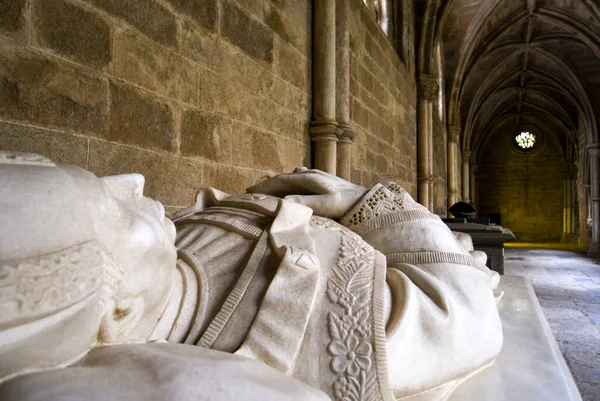 Estatua Mármol Cardenal Dentro Catedral Evora Alentejo Portugal Europa —  Fotos de Stock