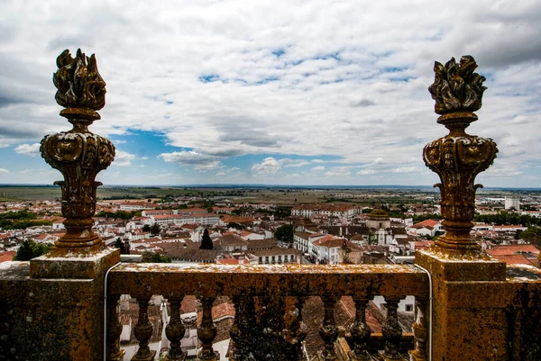 Widok Dachu Katedry Evorze Alentejo Portugalia Europa — Zdjęcie stockowe