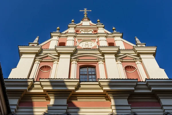 ポーランドのワルシャワにある聖ヨハネ大聖堂 Katedra Jana のファサード ヨーロッパ — ストック写真