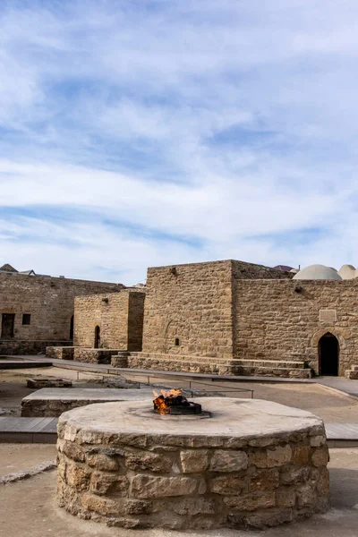 Tempio Del Fuoco Zoroastriano Atashgah Surakhani Baku Azerbaigian — Foto Stock