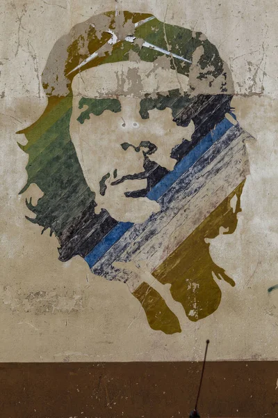Mural Ernesto Che Guevara Center Havana Cuba Caribbean North America — Stock Photo, Image