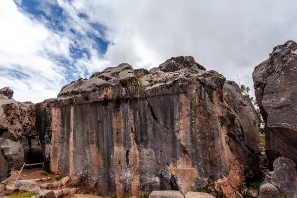 Außenansicht Der Rituellen Qenqo Höhle Der Nähe Von Cuzco Peru — Stockfoto