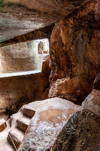 Enqo Ritüel Mağarası Sunak Cuzco Peru Güney Amerika Yakın — Stok fotoğraf