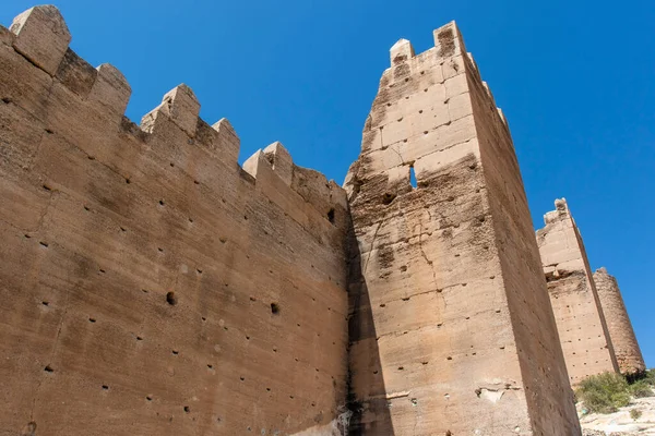 Jayrn Wall Ένα Τείχος Μαυριτανών Και Cerro San Cristobal Hill — Φωτογραφία Αρχείου