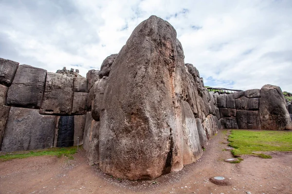 Sacsaywaman Taş Duvarı Cuzco Peru Güney Amerika Daki Eski Nka — Stok fotoğraf