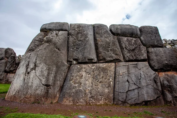 Kamienny Mur Sacsaywaman Stara Twierdza Inków Cuzco Peru Ameryka Południowa — Zdjęcie stockowe