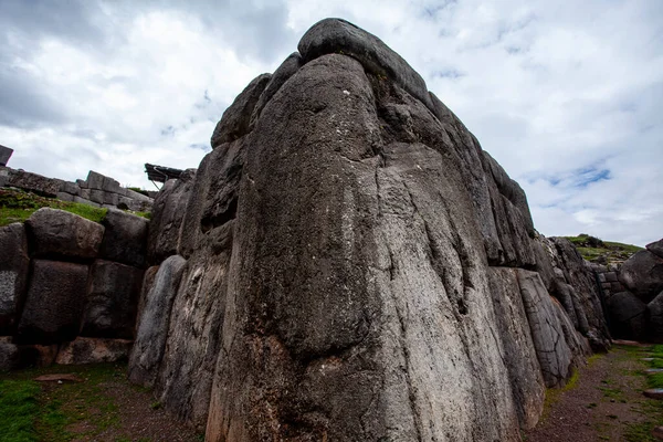 Kamienny Mur Sacsaywaman Stara Twierdza Inków Cuzco Peru Ameryka Południowa — Zdjęcie stockowe