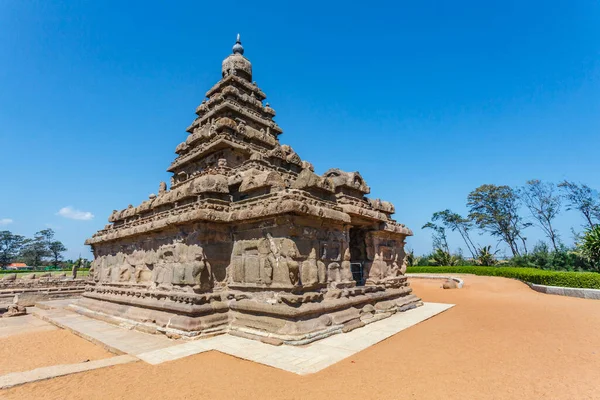Exteriér Komplexu Shore Temple Dynastie Pallava Mamallapuramu Tamil Nadu Jižní — Stock fotografie