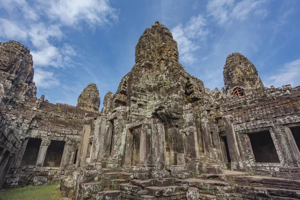 Templo Bayon Angkor Thom Angkor Província Siem Reap Camboja Ásia — Fotografia de Stock