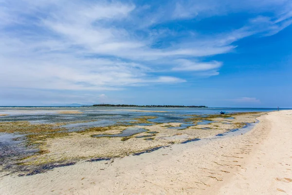 Песчаный Пляж Gili Air Вид Балийское Море Западная Нуса Тенггара — стоковое фото