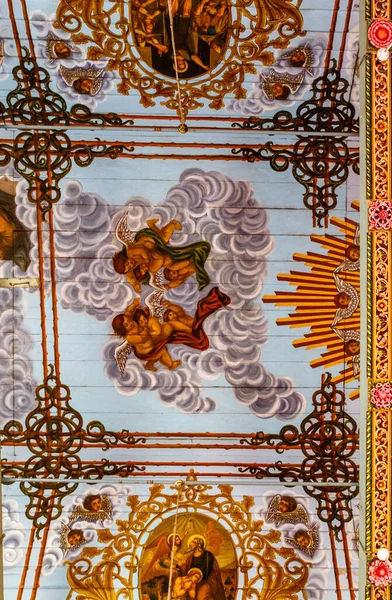 Ceiling Thomas Church Palayur Palayoor Thrissur District Kerala State Southern — стокове фото