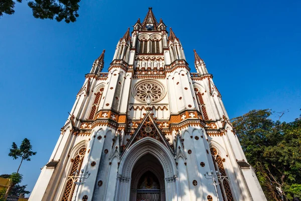 Fachada Iglesia Nuestra Señora Lourdes Trichy Tamil Nadu India —  Fotos de Stock