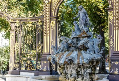Barthelemy Guibal 'in Nancy, Fransa, Avrupa' daki Neptün Çeşmesi
