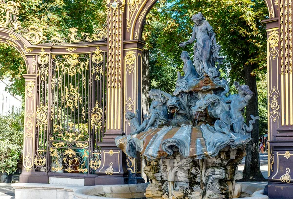 Fuente Neptuno Barthelemy Guibal Nancy Francia Europa — Foto de Stock