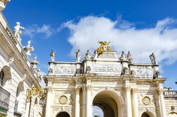 Arco Arco Trionfale Situato Nella Città Nancy Francia Sul Lato — Foto Stock